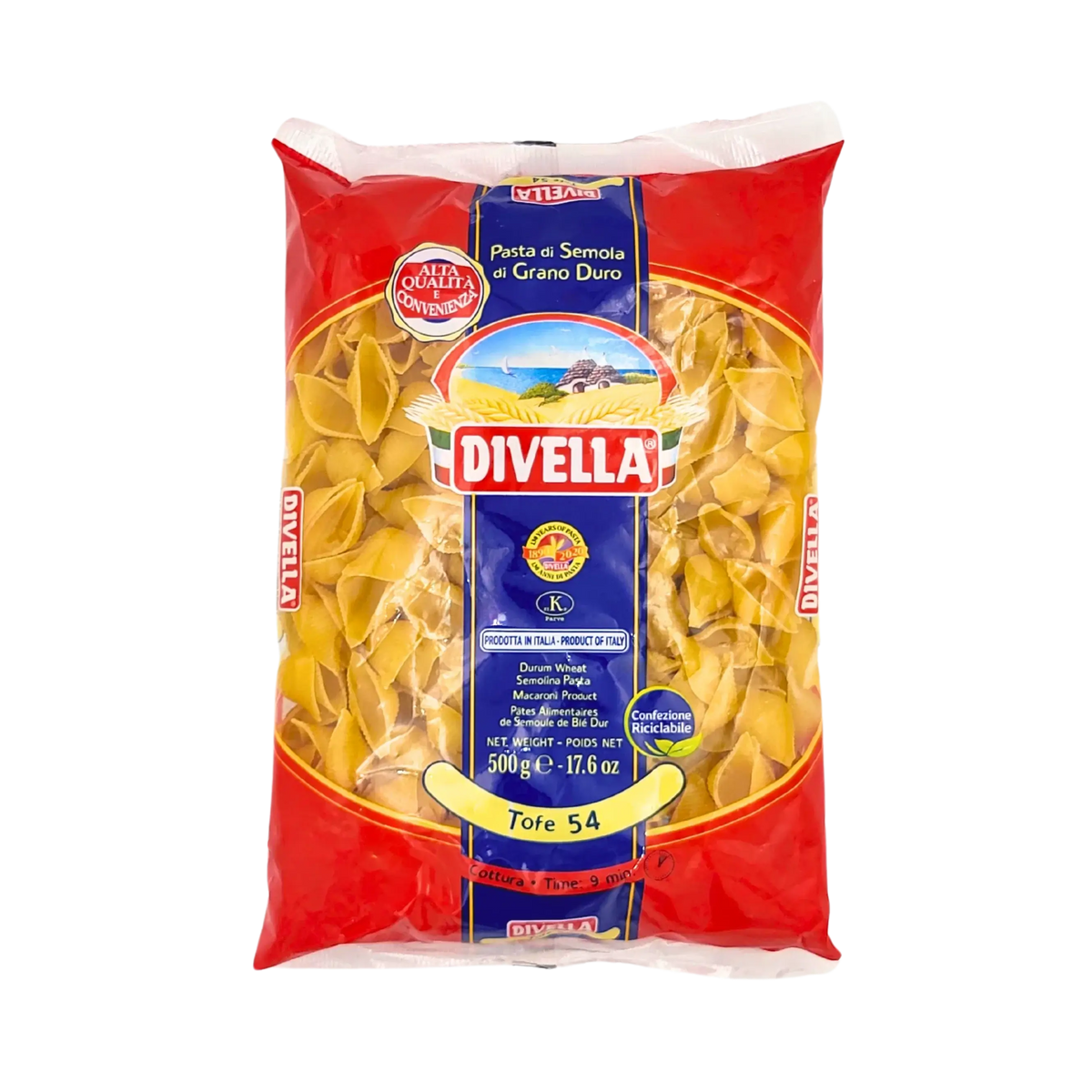 Pâtes Courtes - Tofe 54 - Divella 500g — EasyGusto.fr